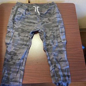 ASRV 0242 Core Division Cargo Zip Jogger - Black Camo - L